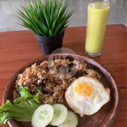 Paket:nasi Goreng Jamur Telur Ceplok Juss Alpukat