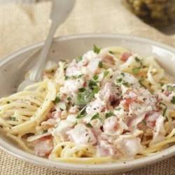 Shirataki Carbonara Salmon