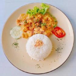 Nasi Udang Salted Egg