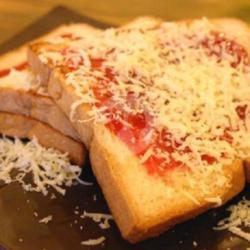 Roti Tawar Panggang Pisang Strawberry Keju Susu