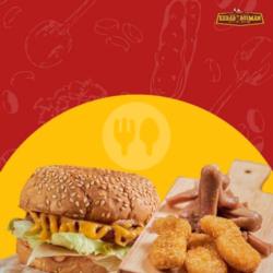 Special Burger Keju   Sosis Nugget