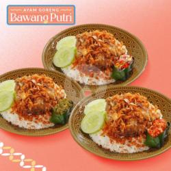 Paket 3 Nasi Ayam Penyet Baput