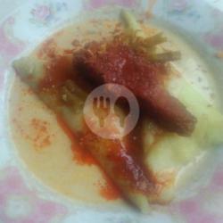 Lontong   Daging Ikan Haruan / Buntut