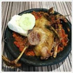 Bebek Setengah Ekor Penyet