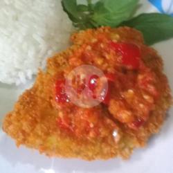 Geprek Dada Special Telor   Nasi