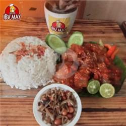 Paket Nasi Kikil Mercon Teri Kacang