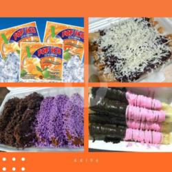 Pisang Pasir Coklat Blueberry//banana Roll Coklat Keju//banana Roll Coklat Strawberry//pop Ice