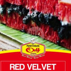 Martabak Redvelvet Kacang Cokelat Dipisah