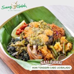 Nasi Ramai Tenggiri Cabe Ijo/balado