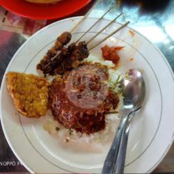 Nasi Pecel Sate Kerang   Tempe