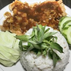 Nasi Ayam Geprek Saus Lada Hitam