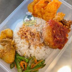 Nasi Uduk Perkedel