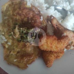 Nasi Ayam Nugget Telur   Sambal Geprek Ijo