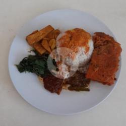 Nasi Rames Telur Dadar