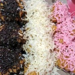 Pisang Pasir Crispy Toping Chocolate Keju Stawberry