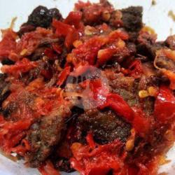 Dendeng Balado Cabe Merah Nasi