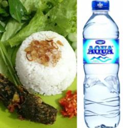 Paket Lele Sambal Setan   Aqua