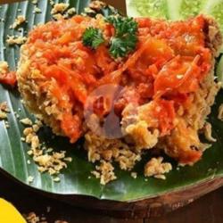 Ayam Geprek Sambal Rica Rica  Nasi
