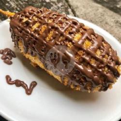 Corndog Mozarela Sosis Toping Coklat