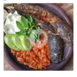 Lele Geprek Tanpa Nasi