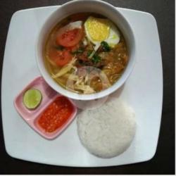 Soto Kuah Bening Nasi Putih