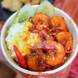 Rice Bowl Udang Saos Teriyaki