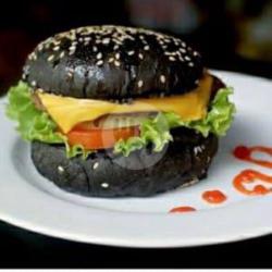 Black Burger Tebal   Keju