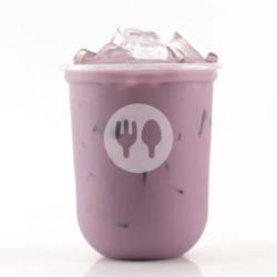 Iced Taro Milk   Grass Jelly/puding