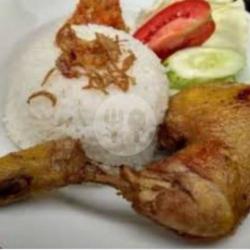 Nasi   Ayam Goreng Lalapan/ Steam Rice   Fried Chicken   Vegetable