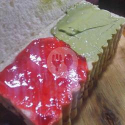 Greentea   Selai Pilih Selai Strowbery , Blueberry , Nanas Melon