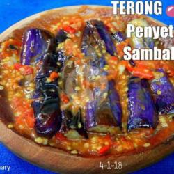 Terong Bakar Penyet Bumbu Kacang Ala Desa