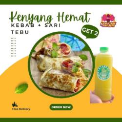 Kenyang Hemat Guys!!! 1 Kebab Meat Lover   Sari Tebu