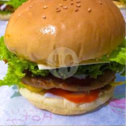 Burger Dobel Sapi   Keju Halal