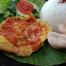 Nasi Telur Penyet