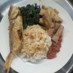 Nasi Ikan Jangki Komplit