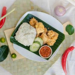 Nasi Lalapan Tempe Tahu