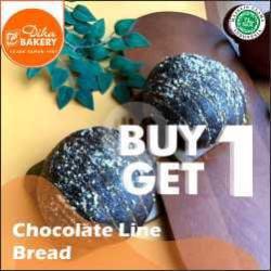 Chocolate Line Charcoal Bread