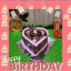 Spesial Kue Ulang Tahun Blackforest Love 15x15