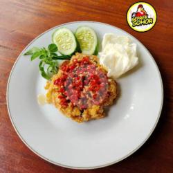 Ayam Geprek Dada / Paha Sambal Matah