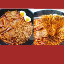 Rabokie Spicy Carbonara/ Spicy Chiken   Keju ( Ramen Toppokie Carbonara)