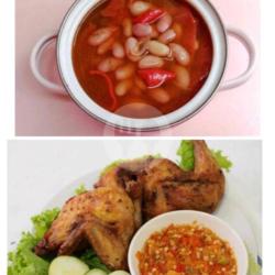 Ayam Goreng Sayur Kacang Merah