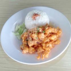 Nasi Ayam Tepung Crispy