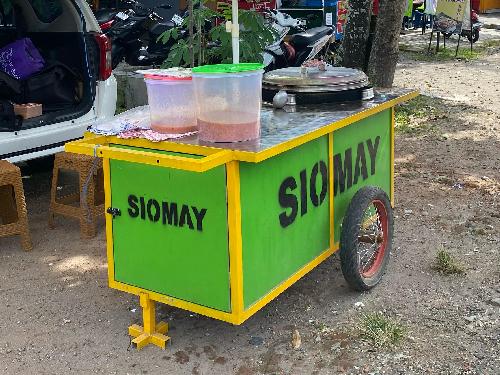 Siomay Gerobak Hijau, Jl. Raya Jabung - Mlarak