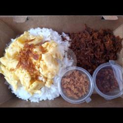 Nasi Empal Kremes   Telur