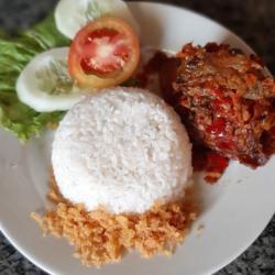 Nasi Ayam Tulang Lunak Pedas