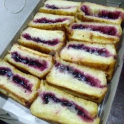Roti Bakar Campur Keju Blueberry