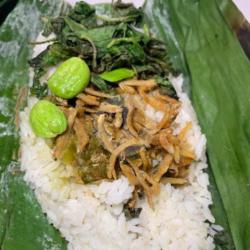 Nasi Bakar Teri Medan Sambal Hijau