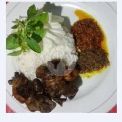 Nasi Hati Ampela Bebek Tahu Tempe