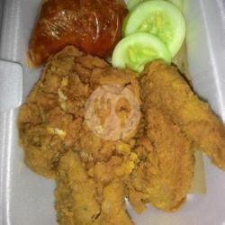 Ayam Geprek Sambal Mercon (sayap)