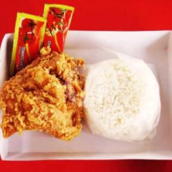 Nasi Chiken Saos Sambal